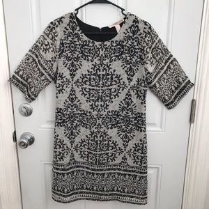 Grey and black dress